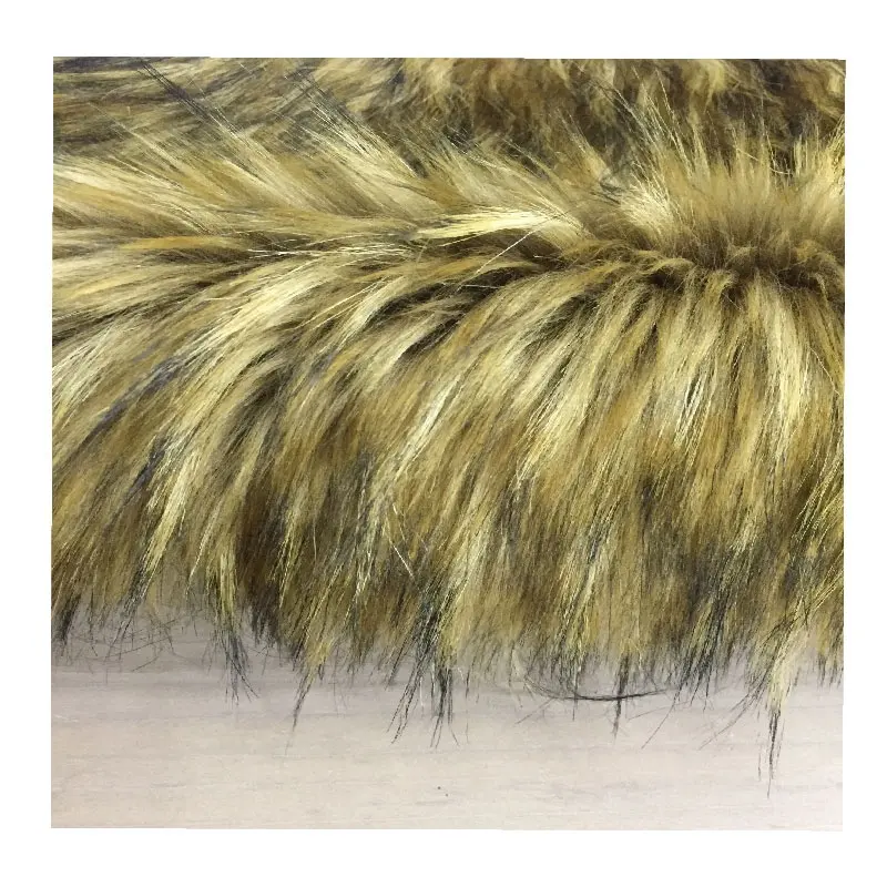 long hair plush print luxury fake fur knitted fabrics faux fur manufacturer