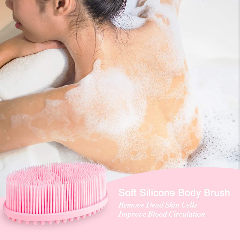 wholesale Body Brush for Wet and Dry Brushing Exfoliating Silicone Body Scrubber Easy to Clean Long Lasting