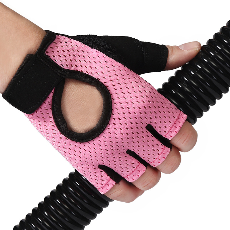 Riding gloves half finger non-slip shock absorption breathable equipment gym riding bicycle outdoor fitness sports gloves