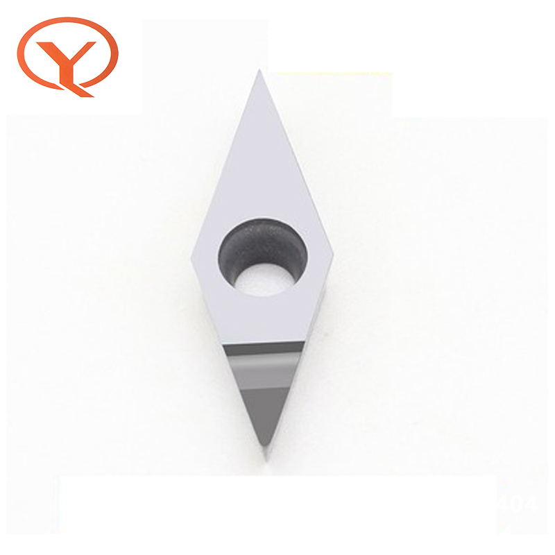Qiye VCGT160404 алмазные PCD вставки токарные инструменты для металла