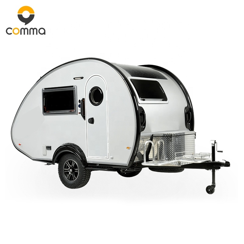 Customizable mini camper trailer travel teardrop caravan for sale