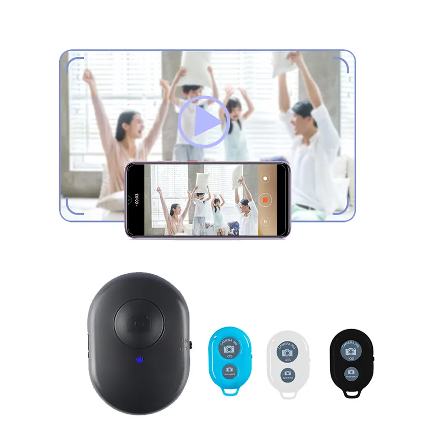 new other mini wireless camera accessories remote shutter blue tooth for camera and mobile phone shutters