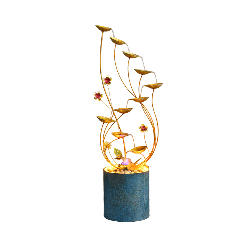 Send Gifts Modern Creative Home Decoration Blank Metal Craft Water Fountains Outdoor Garden Decoration Ball Fountain