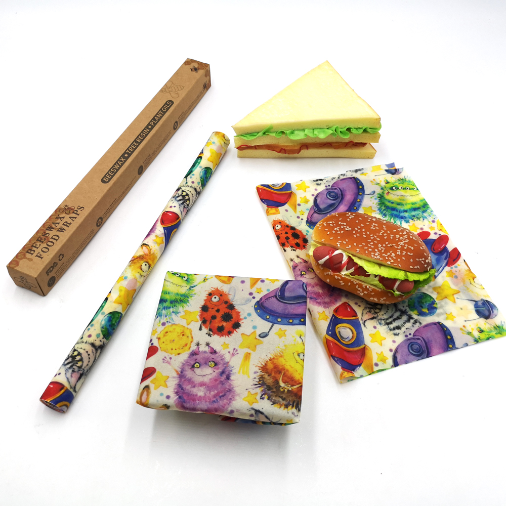 Sustainable Eco Friendly Products Vegan Reusable Food Wrap beeswax Food Wraps