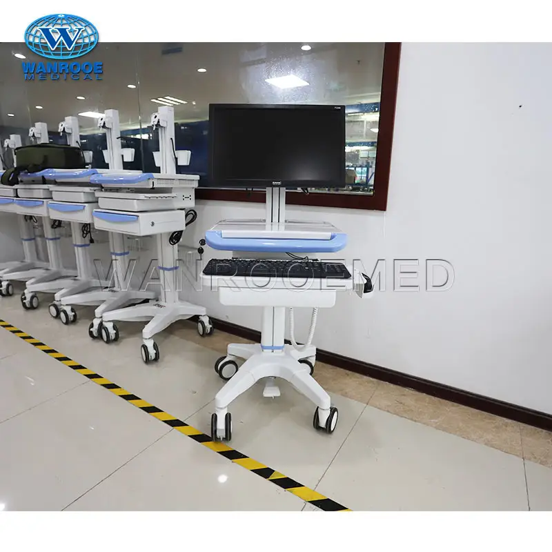 BWT-001N1 Adjustable Patients Clinical Trolley ABS Mobile Doctor Medical Cart