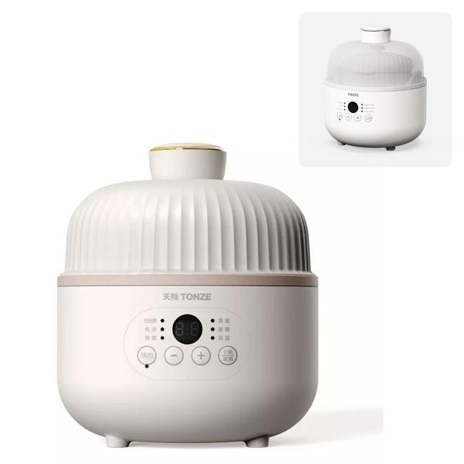 TONZE OEM умные портативные керамические плиты Ceram Health Mini Slow Cooker птичьи гнезда супа электрическая тушения с прозрачной крышкой