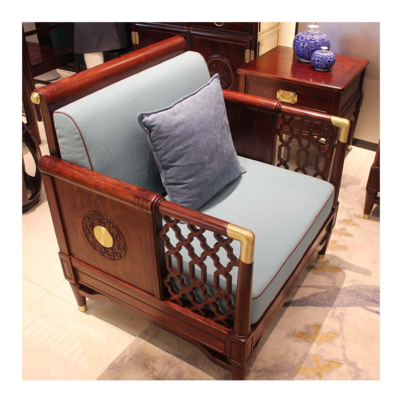 Modern new Chinese style high quality solid wood furniture sofa living room furniture wooden sofa