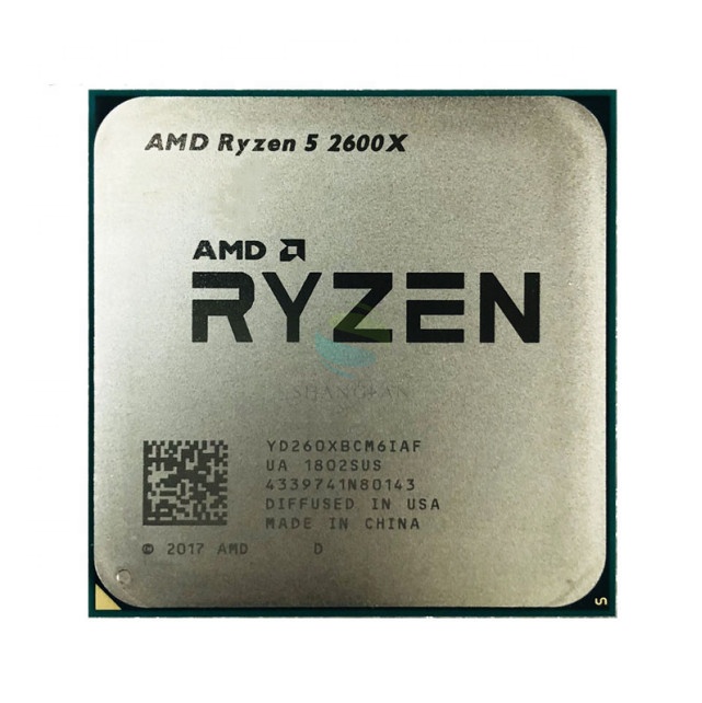 R5 2600X 3,6 ГГц шестиядерный двенадцать плотность ткани-95 Вт Процессор Количество ядер процессора YD260XBCM6IAF гнездо AM4 б/у