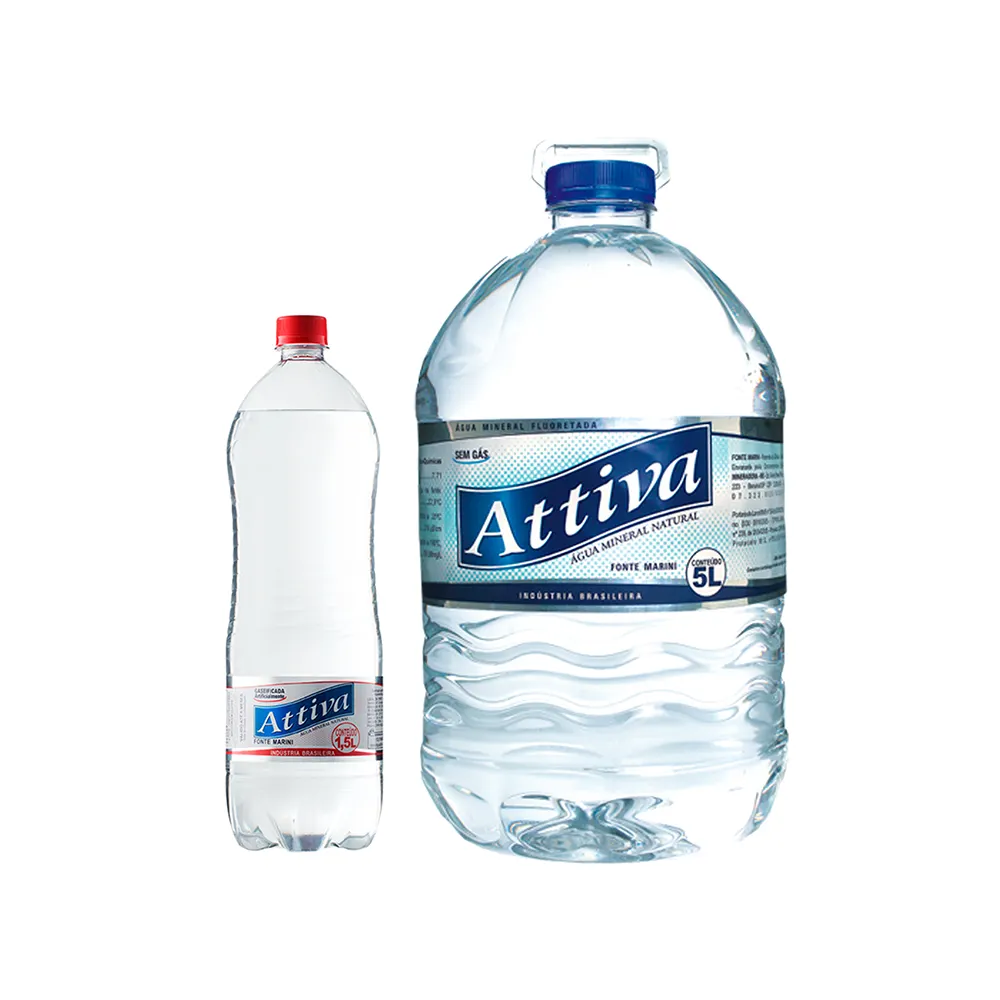 OEM Premium Grade Sparkling Water Soda Water Drinks Plastic Bottle Packed Attiva Sparkling Spring Water 1.5L From Brazil