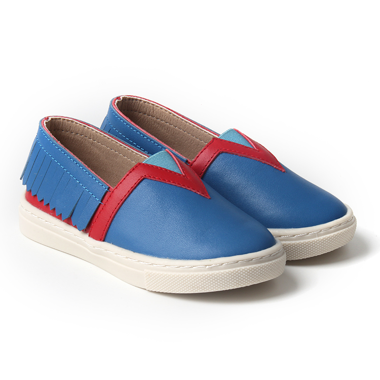 Factory Supply Wholesale Shoes Fancy Handmade Lovely Leather Kids Sneakers
