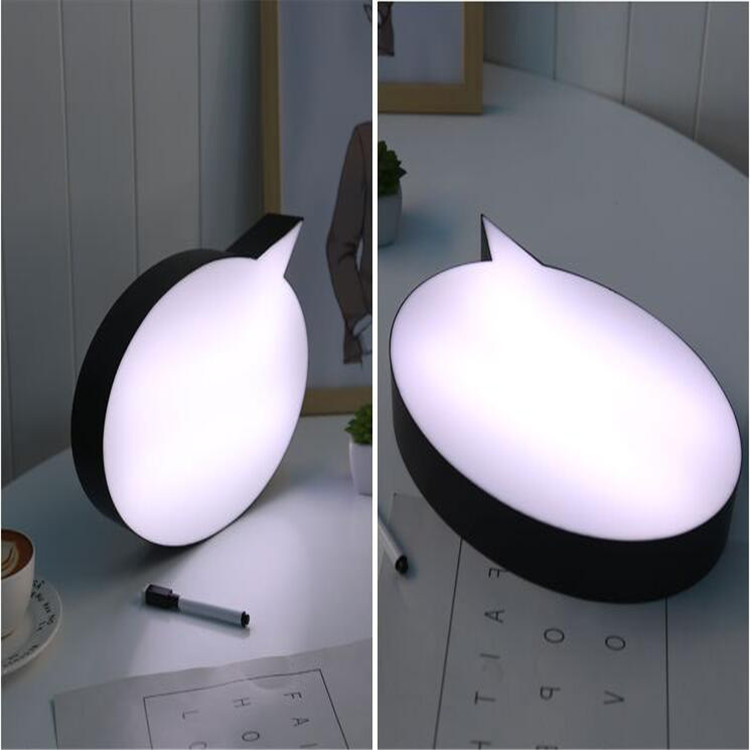 30*21*5cm Writable Speech Bubble Led Sign Advertising Light Box