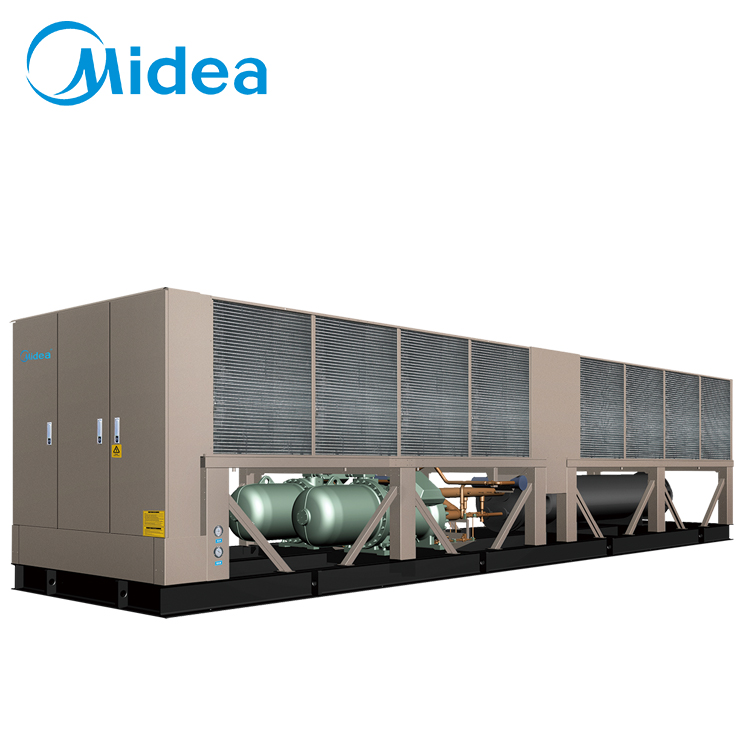 Midea resfriador de ar 500kw, низкая цена, воздушное охлаждение, винтовые охладители, промышленные для кондиционирования воздуха