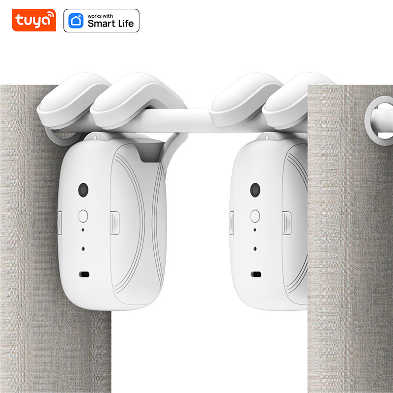 Tuya wifi Smart Automatic Curtain Opener Bluetooth Roman T U Rail Track Curtains Switch Robot Remote Control Alexa Google Home
