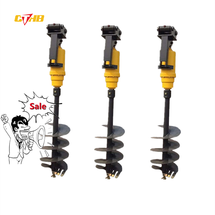 Hot Hydraulic Earth Auger, Excavator Spare Parts Powerful Drilling for Ground Hole