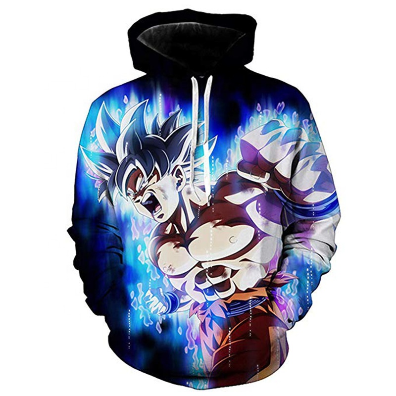 S-5XL!!! Dragon beads 3D Digital Printing Cosplay Hooded Hoodies Long-Sleeved Loose Custom Plus Velvet Peripheral Anime Costumes
