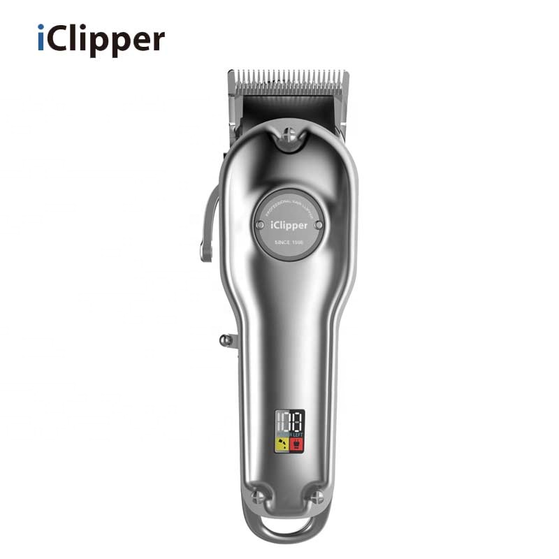 IClipper-K6 Профессиональный Металлический парикмахерский Электрический перезаряжаемый триммер для волос