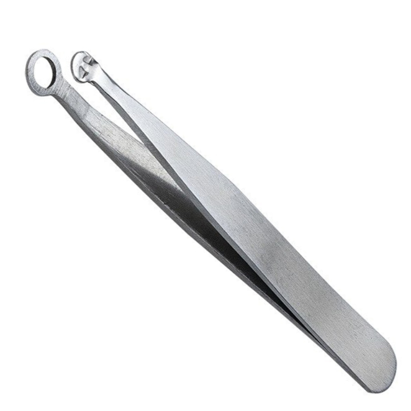 Nose Tweezers Nose Hair Trimming Tweezer Round Tip
