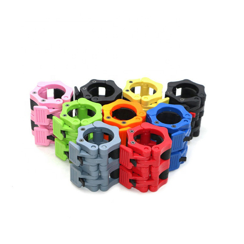 Barbell Clamps Equipment Fitness Gym Quick Release Non-Slip Standard Bar Weight Plates Collar Clamps