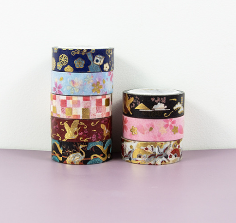 High Quality Cheap Price Custom Logo Designs Colorful Adhesive Stationary Tape For Students Kids Washi Tape