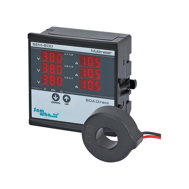 Samwha-Dsp SEM-60D Ac цифровой измеритель тока, трехфазный Измеритель Панели