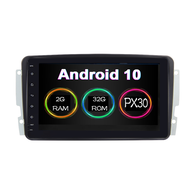 KSAOTU 8" Android 10.0 car dvd player autoradio Quad core 2+32 Carplay DSP TPMS DAB+ 4G for Benz C W203 ML W163 CLK W209 SLK