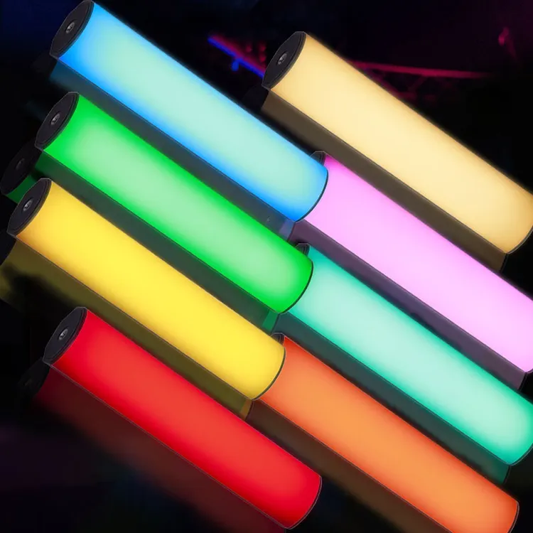 Fotopro Drop Shipping Photography Adjustable Dimmable Colorful RGB Handheld Light Tube LED Light Stick