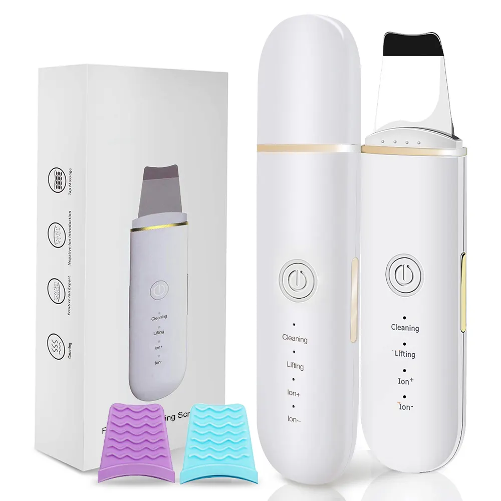 2022Hot Item Sonic Silicone Facial Cleansing Anti-Aging SPA Massage Brush With EMS High Frequency Vibrations Deeply Export Dirty