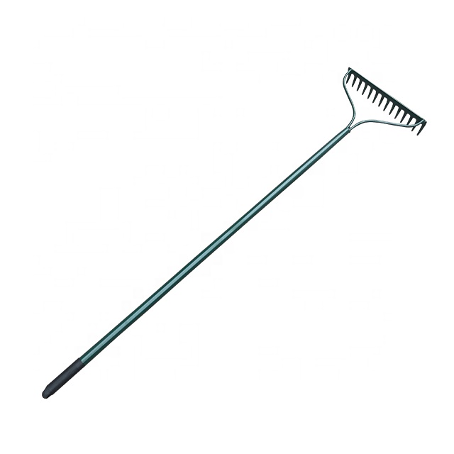120cm 130cm 135cm 140cm agricultural tools 12tins 14tins 16tins 18tins blue Bow types steel garden handle power rake head