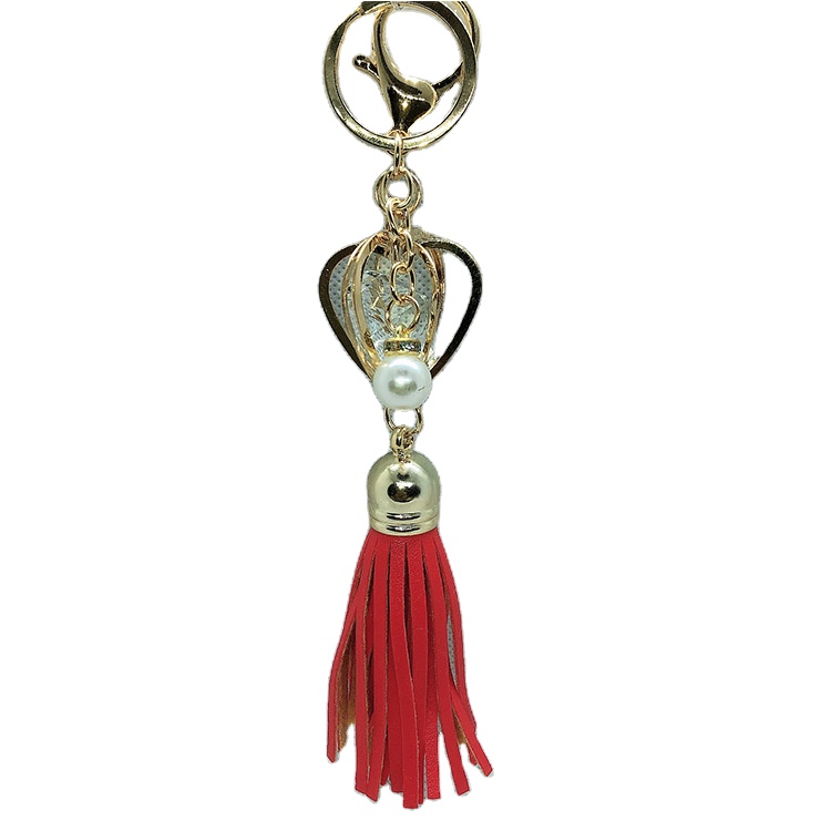 Hot Selling European And American Key Chain Bag Pendant With Diamond Tassel Keychain Tassel