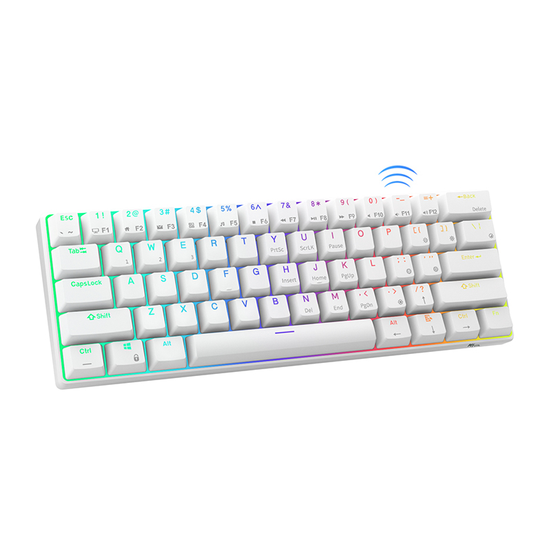 Королевский клудж RK61 RGB подсветкой Tri Режим Горячая замена игровая клавиатура rgb 60% механическая клавиатура