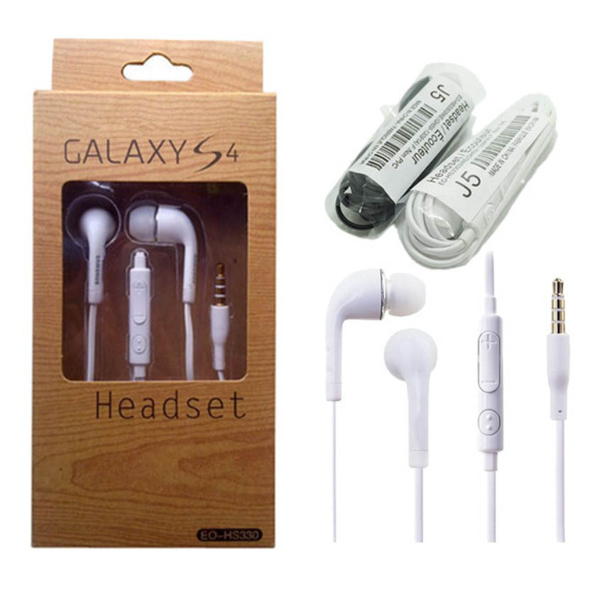 Микрофон + Громкость S4 handfree J5 наушники андроид мобильный телефон наушники белый для samsung наушники