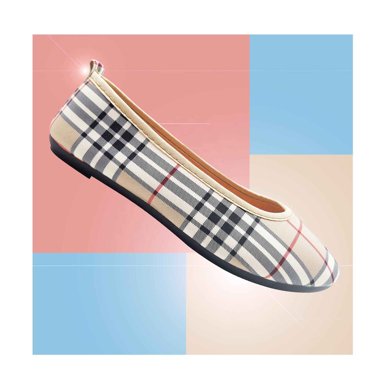 New Arrival Fast Production Flat Women Shoes Ladies Ballet Flats Round Toe PVC Injection
