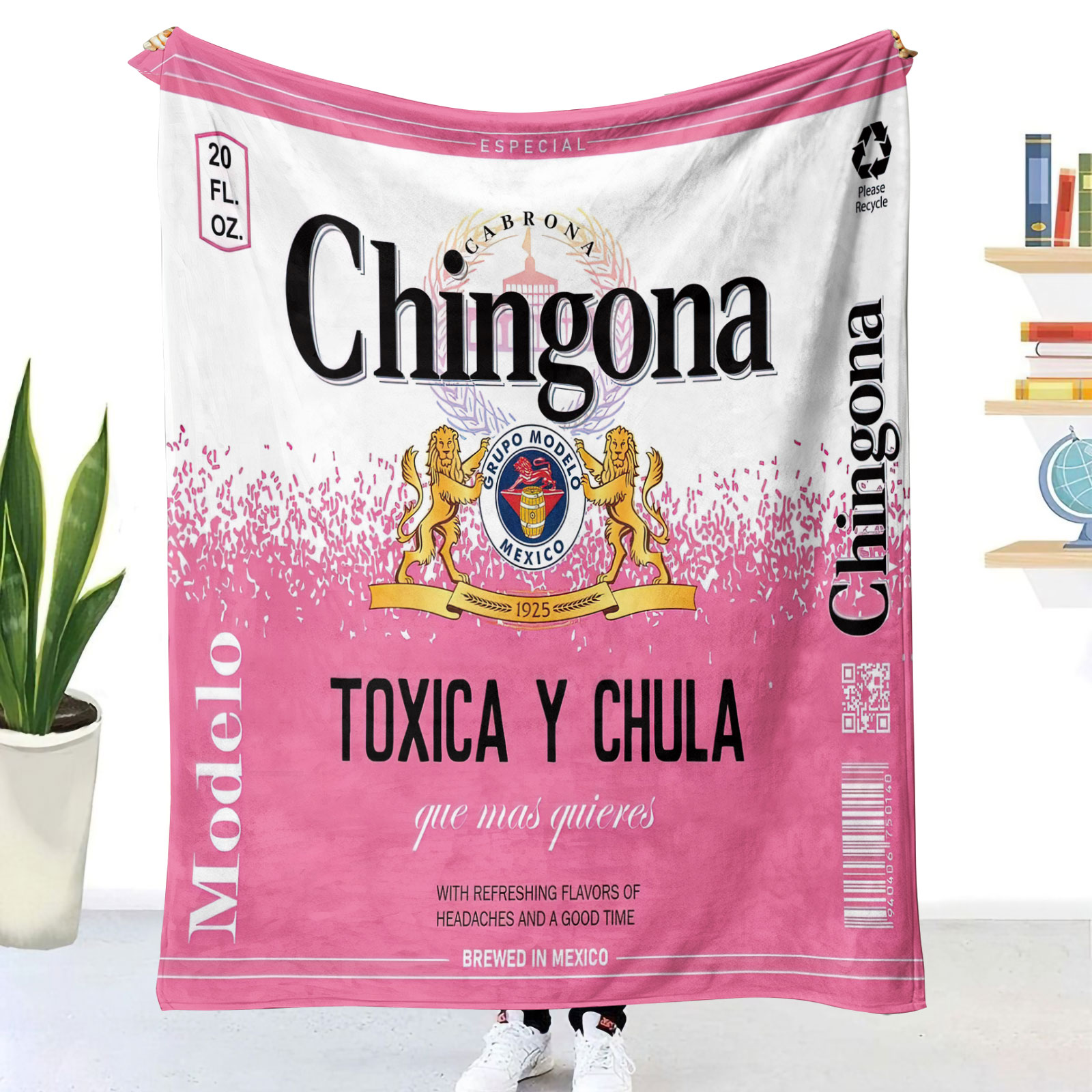 Популярный дизайн для певца, модное одеяло karol g, одеяло chingona toxica