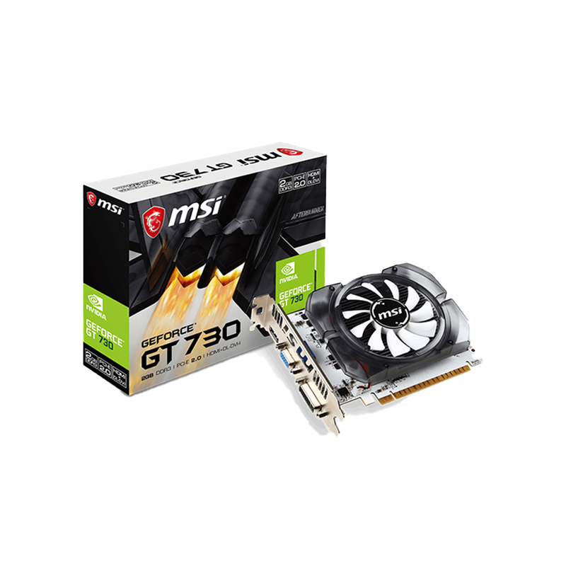 Видеокарты MSI GeForce GT 730 N730-2GD3V3 2 ГБ DDR3 по хорошей цене