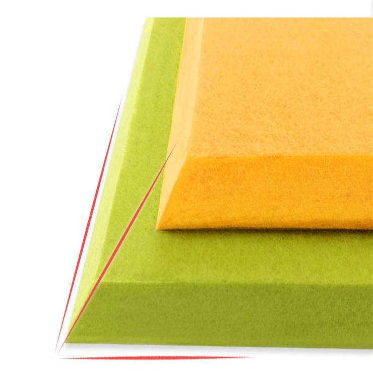 Custom Polyester fiber Felt Color Grooved Acoustic Board Wall Office Polyester Fiber Acoustic Panel
