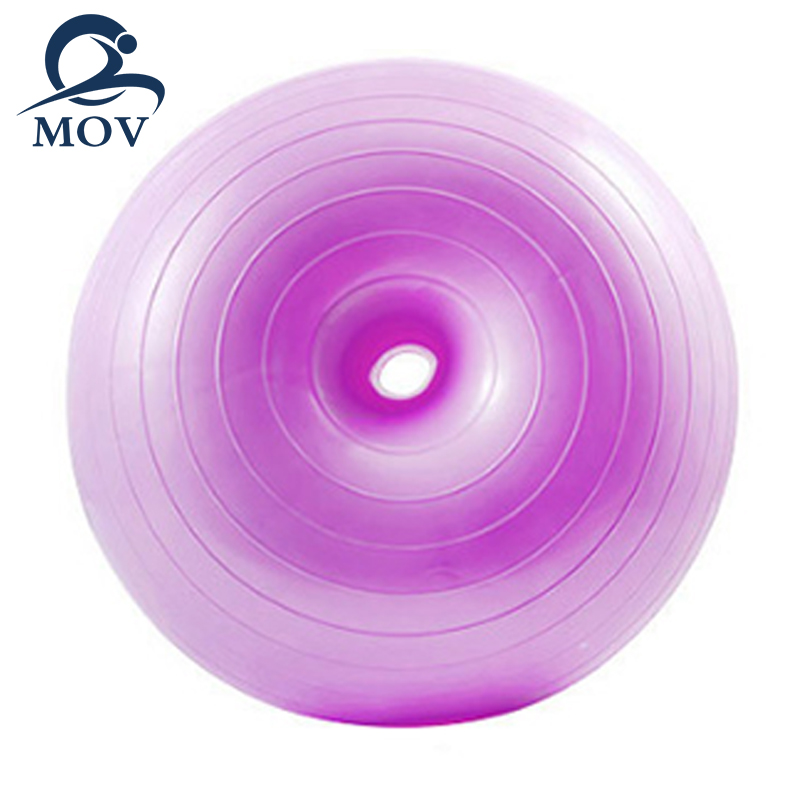 Gym Eco Friendly 2021 PVC Anti Burst Custom logo Donut Yoga Ball