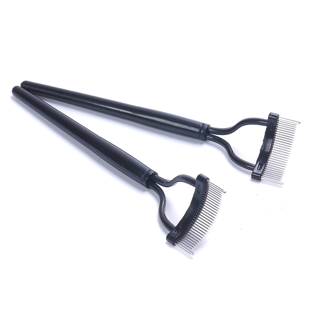 1Pc Stainless steel needle mascara guide applicator mascara block removal makeup tool eyelash comb
