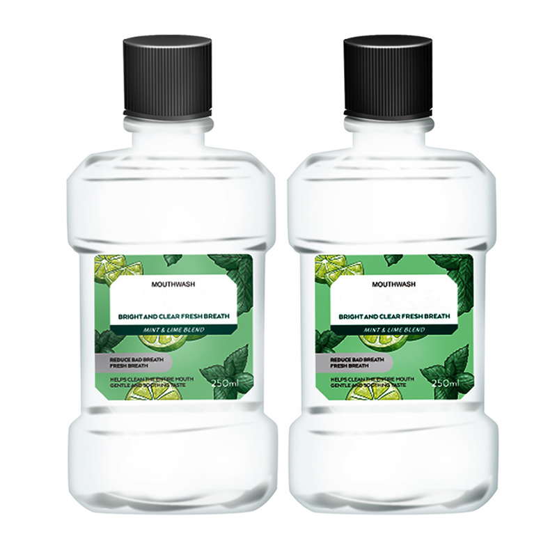 Wholesale Private Label Teeth Whitening MouthWash Lemon&Mint Mouth Cleaning Not Sensitivity Dental Use Mouthwash