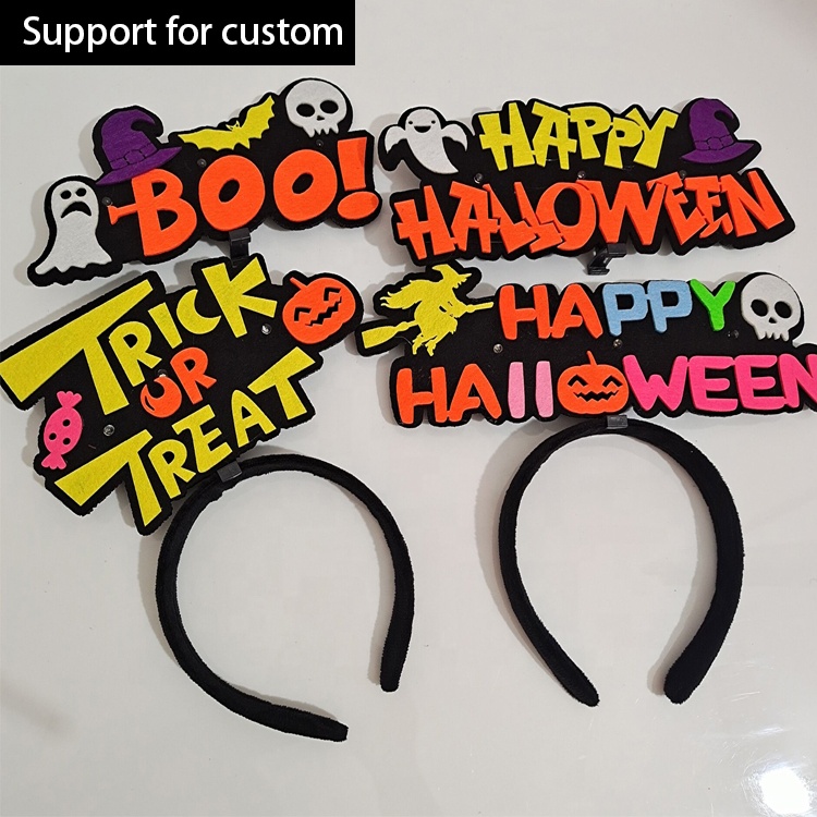 Custom content text headwear headband for Halloween supplies