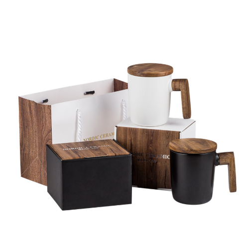 Geschenk Paket holzгрифф с абдекантом либфанг керамическая каффея, Набор кружек, кружева, кружева