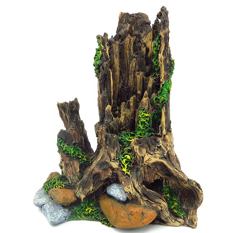 Simulation tree head mini fish bowl decorations Azalea root garden landscape submerged wood aquarium