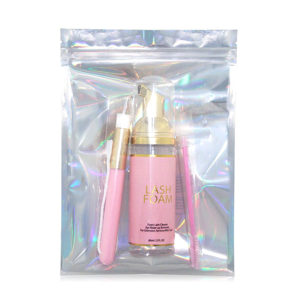 Best Seller Home Salon Use Gentle Aftercare Foaming Lash Cleanser Kit & Makeup Remover Eyelash Extension Shampoo & Brush