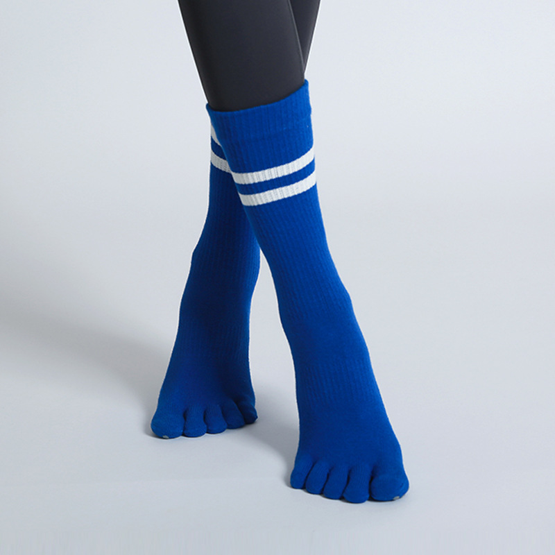 Women's five finger socks long yoga non slip floor socks