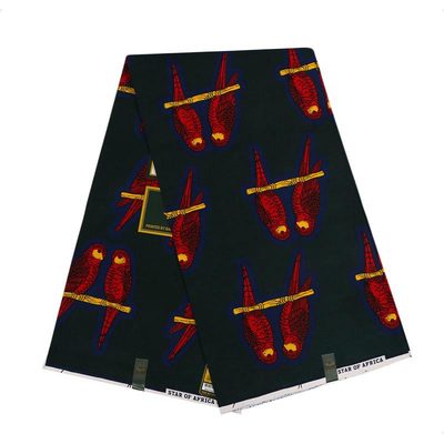 Polyester African printed fabric, African style double-sided printed fabric, African fashion fabrics from stock
