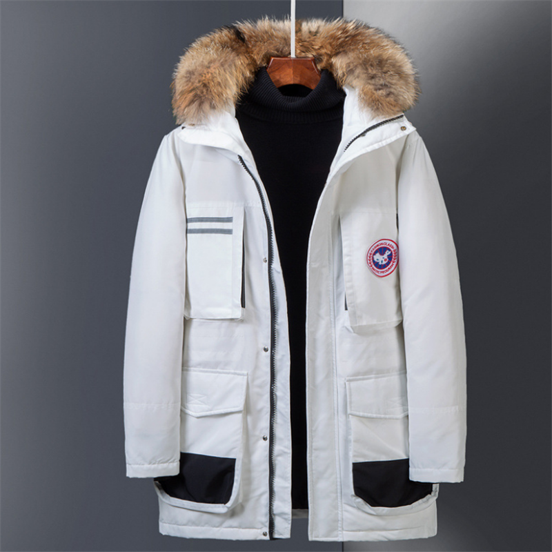 Hot Sale Canada Windbreak Hooded Winter Man Goose Jacket Parkas Men Windproof Fur Parka