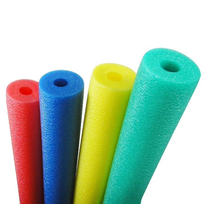 Wholesale polyethylene foam pipe padding tube cut eva epe nbr pe solid black round floating soft foam pool swimming noodles
