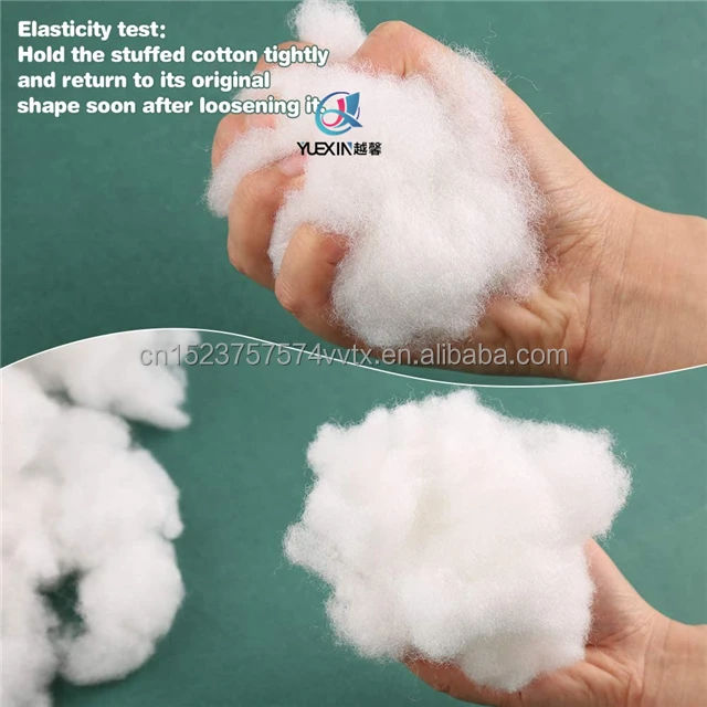 White Polyester Fiber polyfill, Fluff Stuffing High Resilience Fill Fiber