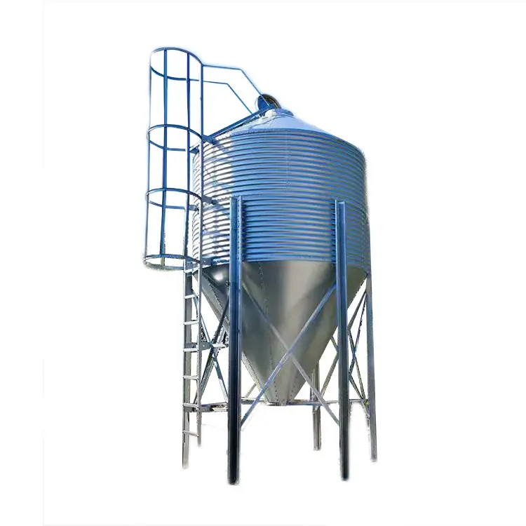 Feed Silo Poultry Farming Silo Feed Tower For Chicken Automatic Feeding System