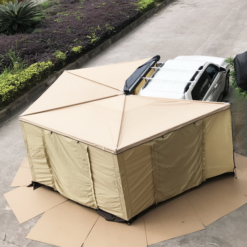 Тент 270 градусов для автомобилей с приложением  маркиза тент со стенками rv