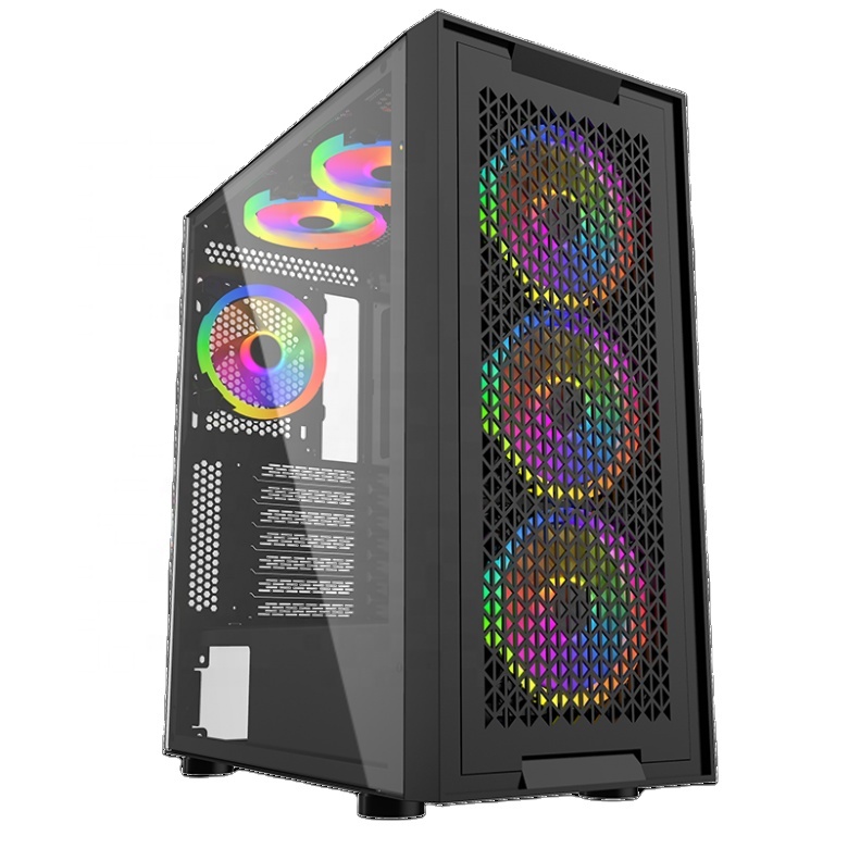 2022 mini itx пользовательский rgb стеклянный Настольный компьютер игровой ПК башни чехлы